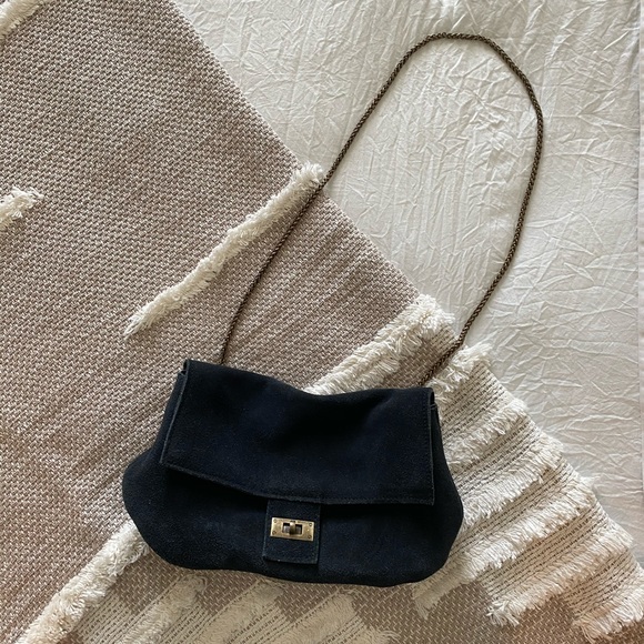 Free People Black Suede Crossbody - Picture 1 of 4